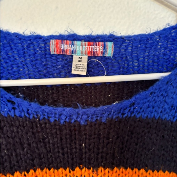 Urban Outfitters Blue and Green Striped Crewneck Sweater - Picture 3 of 5
